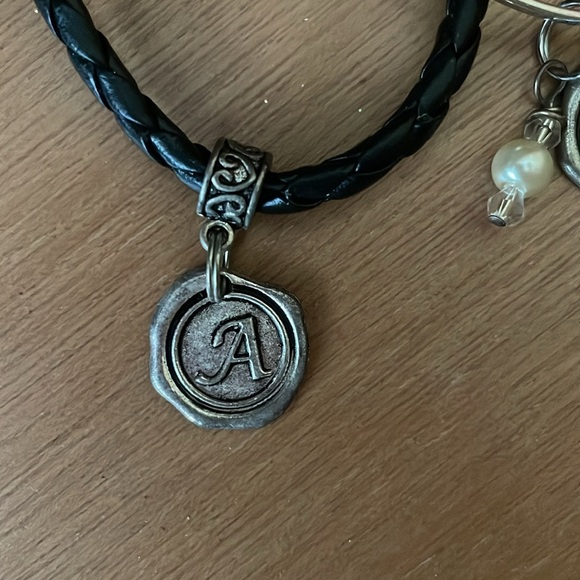 Bracelet Pair with the letter “A” - Picture 2 of 4